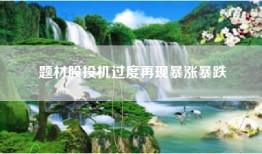 题材股投机过度再现暴涨暴跌